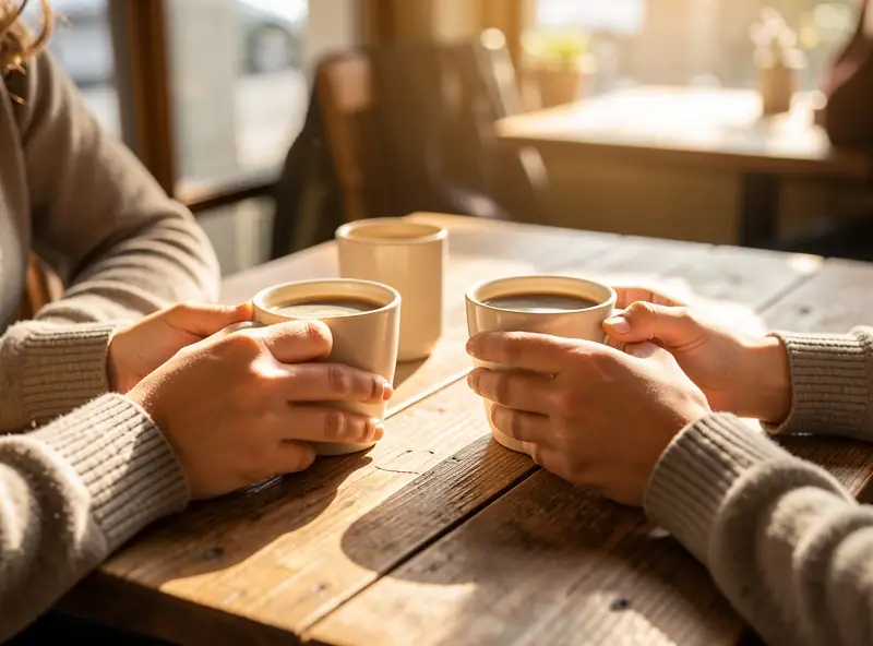 Ruhiges Café in Berlin als Ort für ein erstes diskretes Kennenlernen